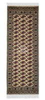 Handmade Hallway Rug Oriental Wool Corridor Carpet Runner Rug 125x340 cm (4'x11' ft) Beige