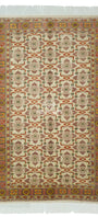 Ersari Beshir Handknotted Wool Rug 200x300cm (7' x 10' ft) Beige