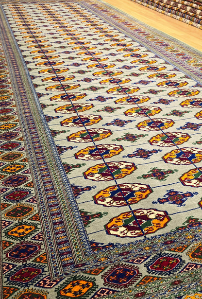 Handmade Hallway Rug Oriental Wool Corridor Carpet Runner Rug 165x400 cm (5'x13' ft) Gray