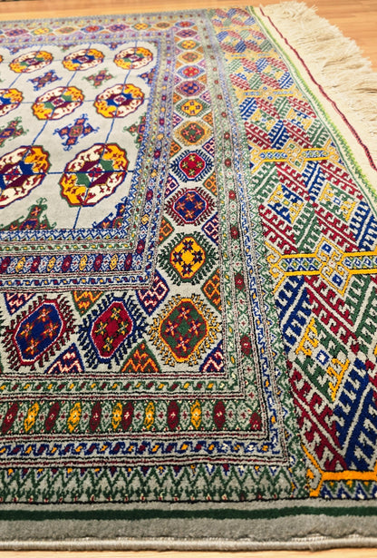Handmade Hallway Rug Oriental Wool Corridor Carpet Runner Rug 165x400 cm (5'x13' ft) Gray