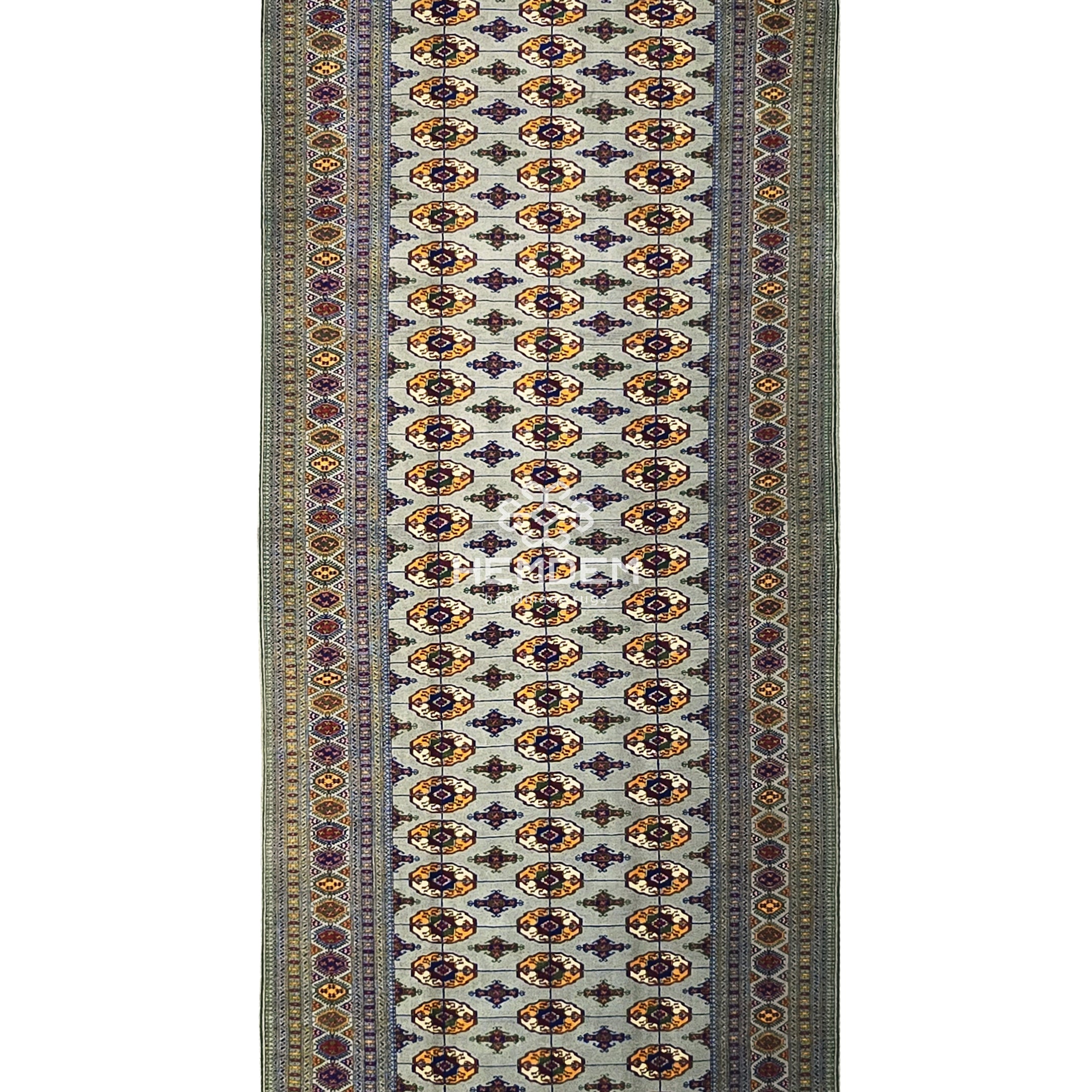Handmade Hallway Rug Oriental Wool Corridor Carpet Runner Rug 165x400 cm (5'x13' ft) Gray