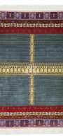 Handmade Ensi Wool Rug 175x240cm (5.7' x 7.9' ft) – Tiffany Blue, Boho Decor, Rare Rug
