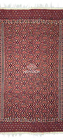 Handmade Vintage Turkoman Yomut Kilim Rug 225 x 375cm (7.4' x 13' ft) Red