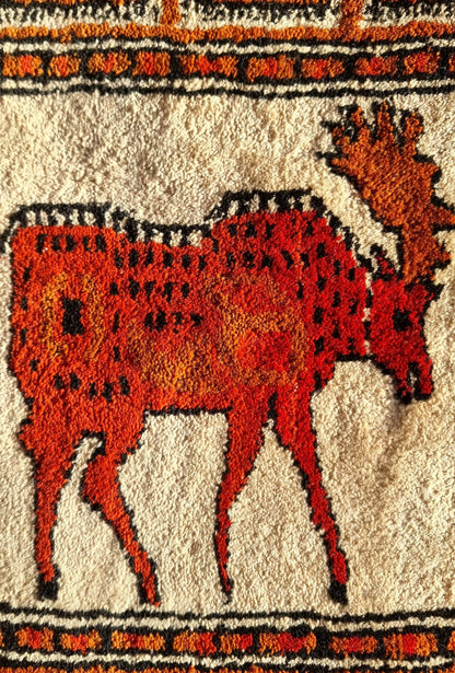 Pazyryk Rug with Organic Dyes 215 x 285cm (7' x 9.5') Peach