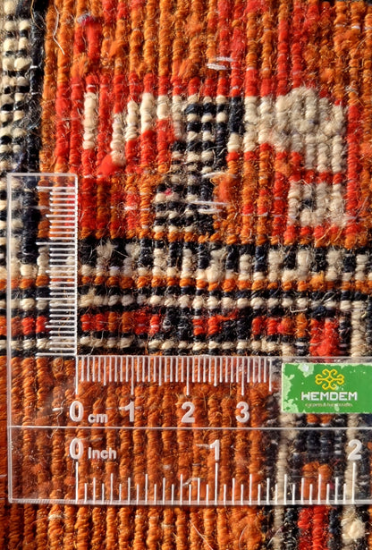 Pazyryk Rug with Organic Dyes 215 x 285cm (7' x 9.5') Peach