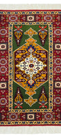 Persian Heriz Handknotted Wool Rug 107 x 160cm (3.5' x 5.2' ft) Green