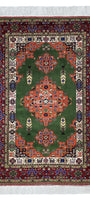 Persian Rug Heriz Handknotted Wool Rug 136 x 200cm (4.5' x 6.5' ft) Green