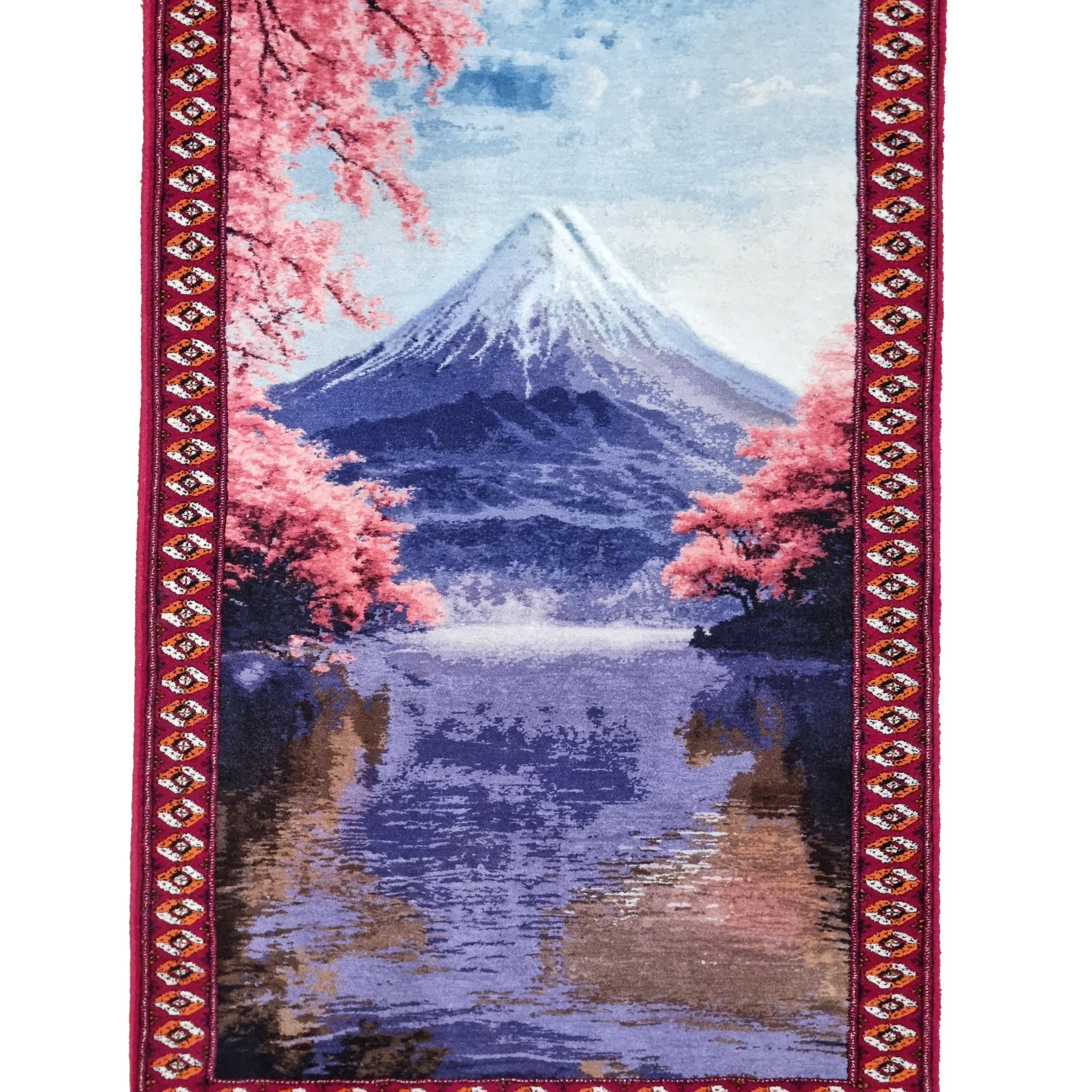 Pictorial Wool Rug – Fuji Mountain – 70 x 114 cm (2.3' x 3.7' ft)