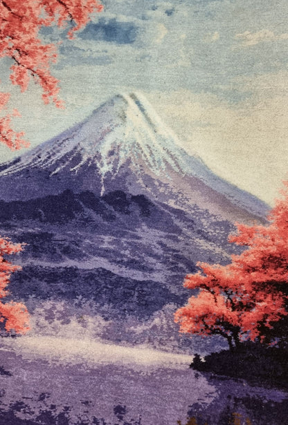 Pictorial Wool Rug – Fuji Mountain – 70 x 114 cm (2.3' x 3.7' ft)