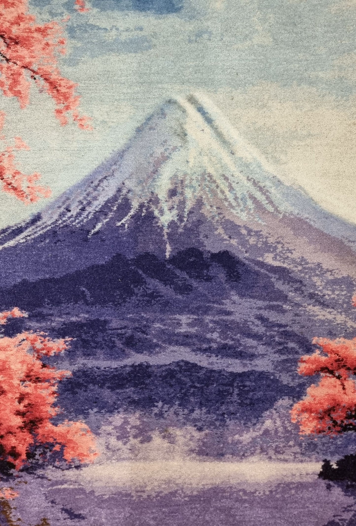 Pictorial Wool Rug – Fuji Mountain – 70 x 114 cm (2.3' x 3.7' ft)
