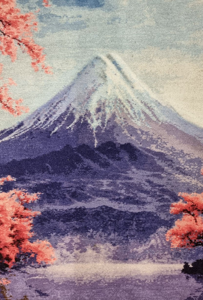 Pictorial Wool Rug – Fuji Mountain – 70 x 114 cm (2.3' x 3.7' ft)