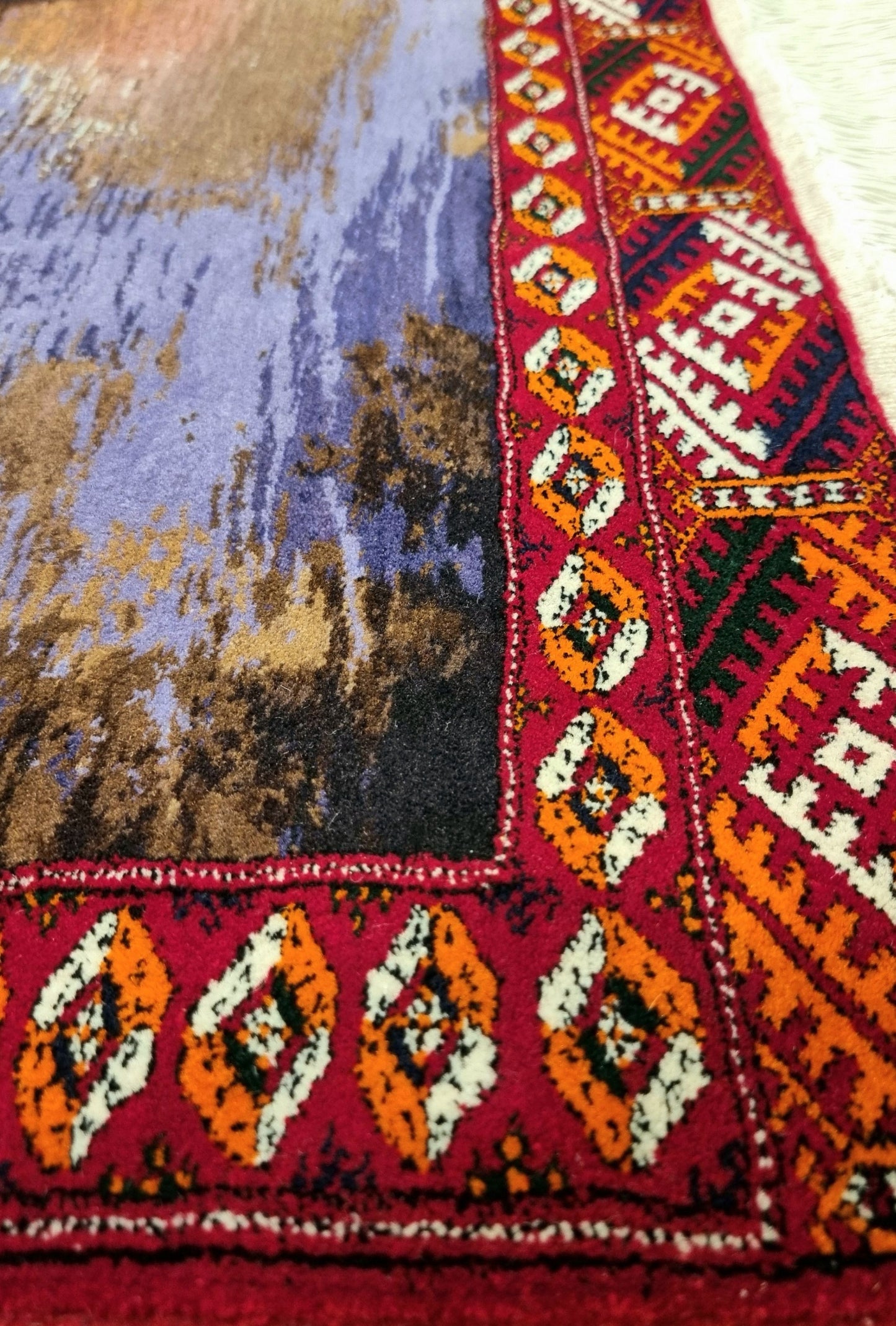 Pictorial Wool Rug – Fuji Mountain – 70 x 114 cm (2.3' x 3.7' ft)