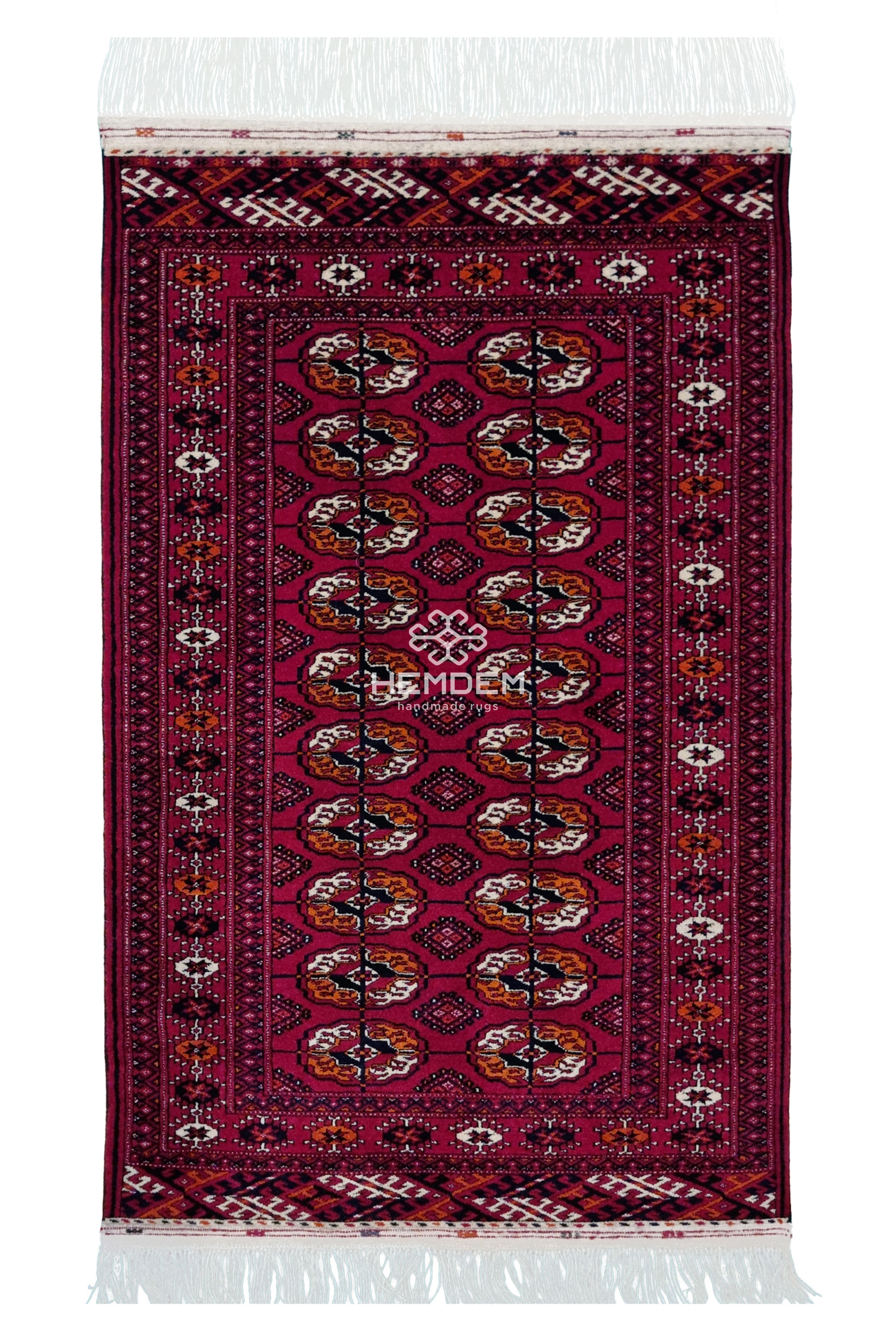 Tekke Wool Oriental Rug 80 x 125 cm (3'x4' ft) Red