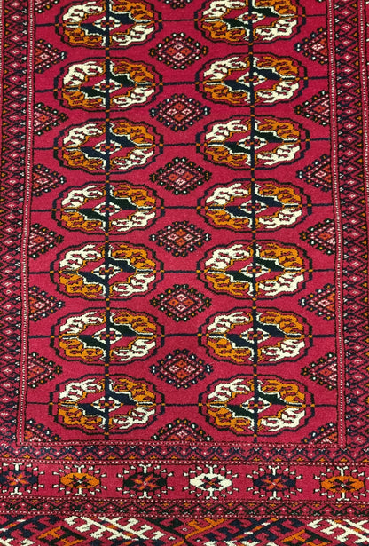 Tekke Wool Oriental Rug 80 x 125 cm (3'x4' ft) Red
