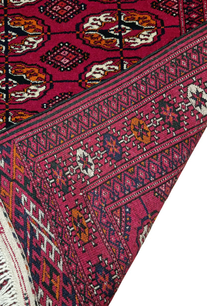 Tekke Wool Oriental Rug 80 x 125 cm (3'x4' ft) Red