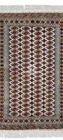 Tekke Wool Oriental Bokhara Rug 200 x 310 cm (7'x10' ft) Beige