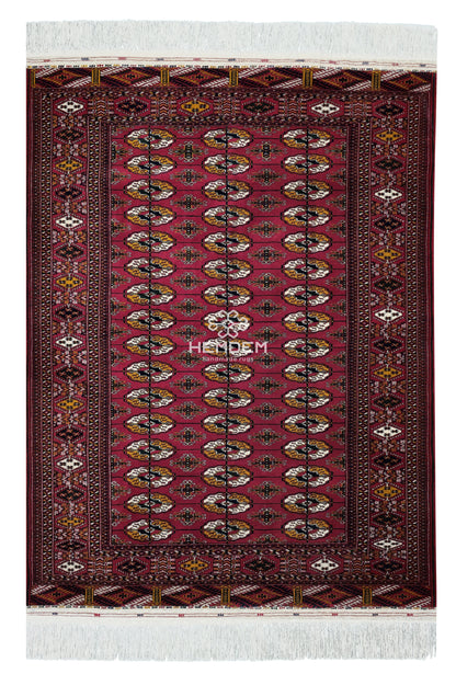 Tekke Wool Oriental Rug 152 x 203 cm (5'x7' ft) Red
