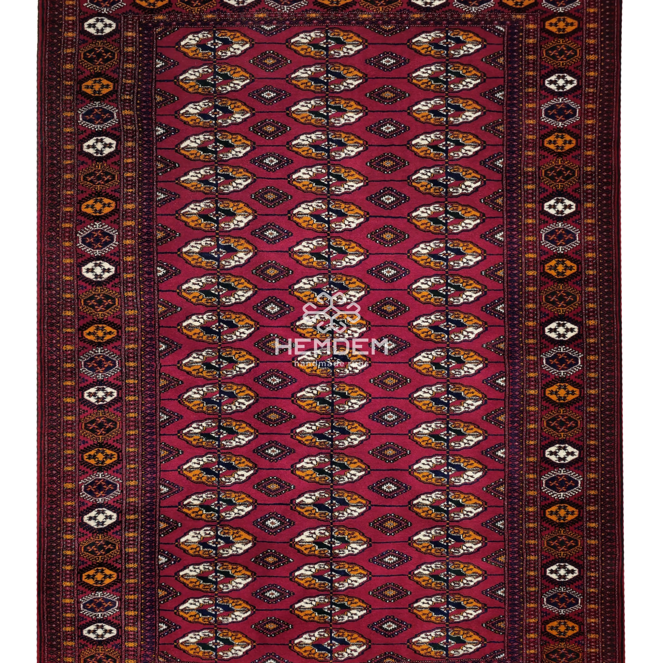 Tekke Wool Rug 100% Organic Dye 150x212 cm (5'x7' ft) Red