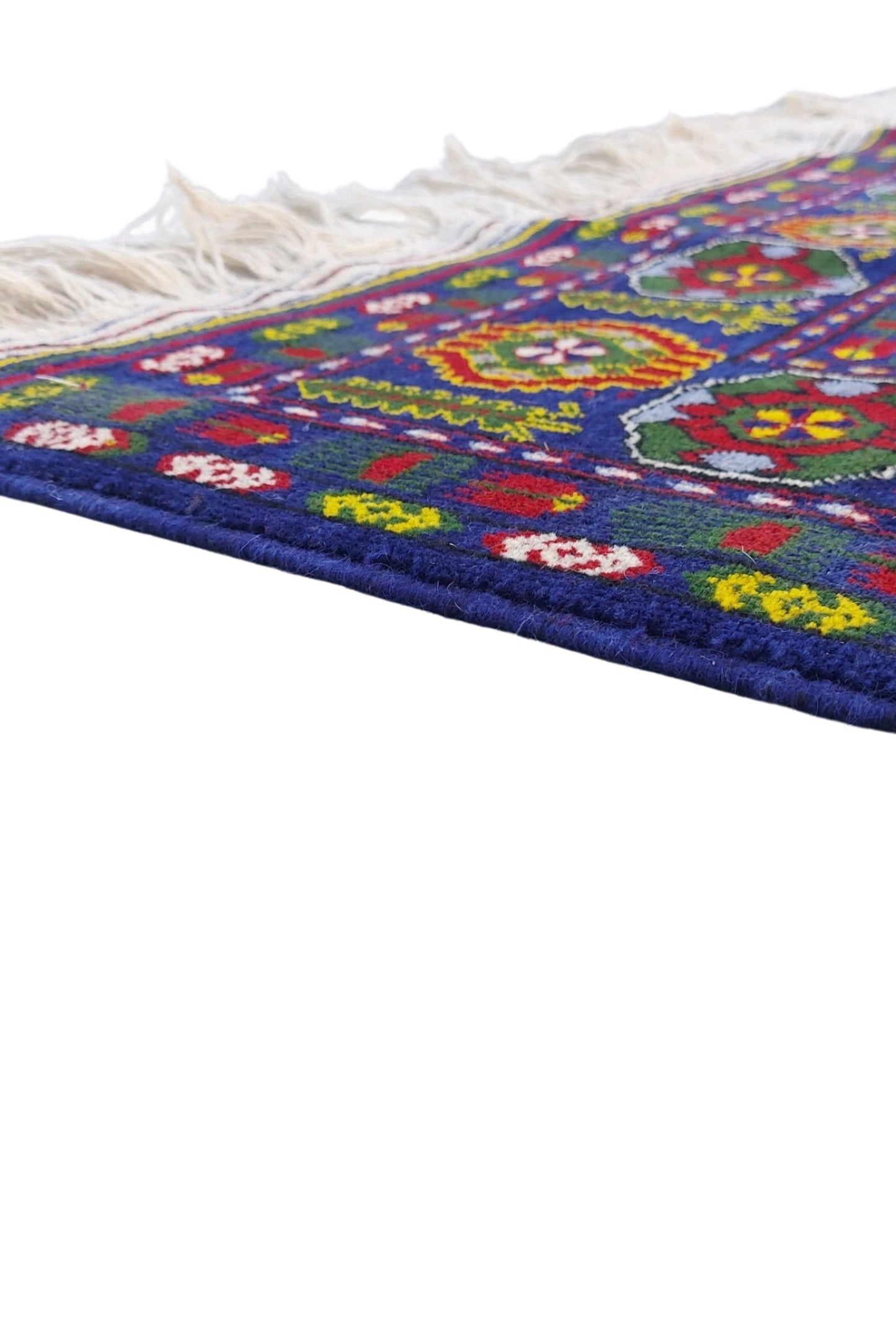 Traditional Ersari Beshir Handknotted Wool Rug 200x300cm (7' x 10' ft) Blue
