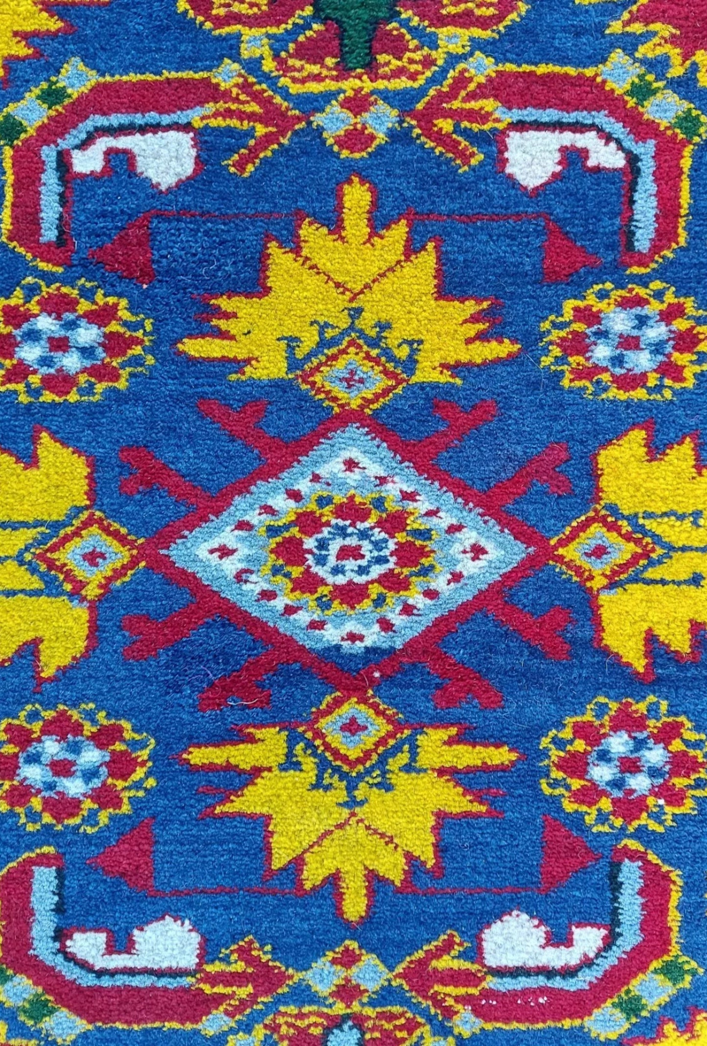 Traditional Ersari Beshir Handknotted Wool Rug 200x300cm (7' x 10' ft) Blue