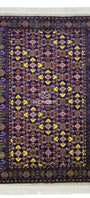 Traditional Ersari Beshir Handknotted Wool Rug 200x300cm (7' x 10' ft) Blue