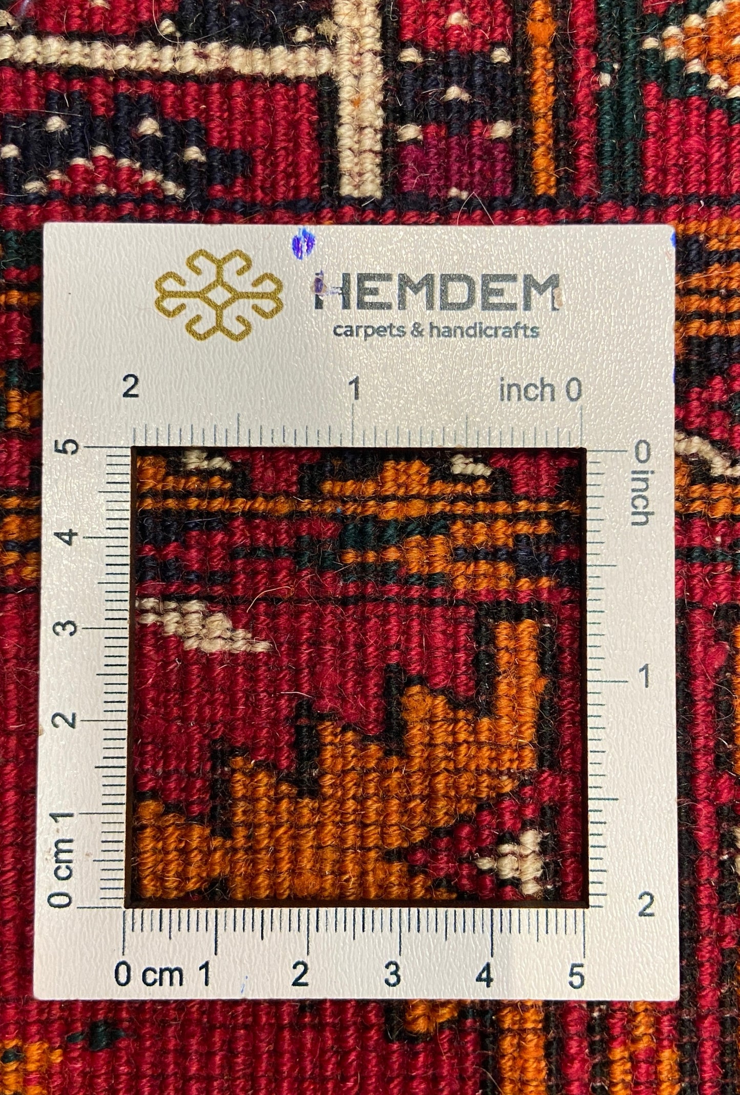 Turkmen Handknotted Rug Rare Diamond Desing Wool Rug 86 x 125 cm (3'x4' ft) Red