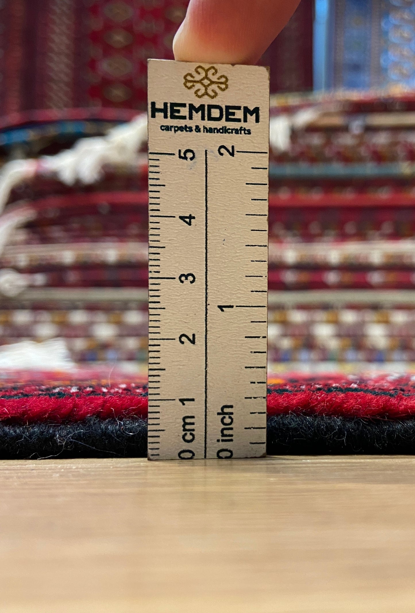 Turkmen Handknotted Rug Tekke Wool Runner Rug 82 x 180 cm (3'x6' ft) Red