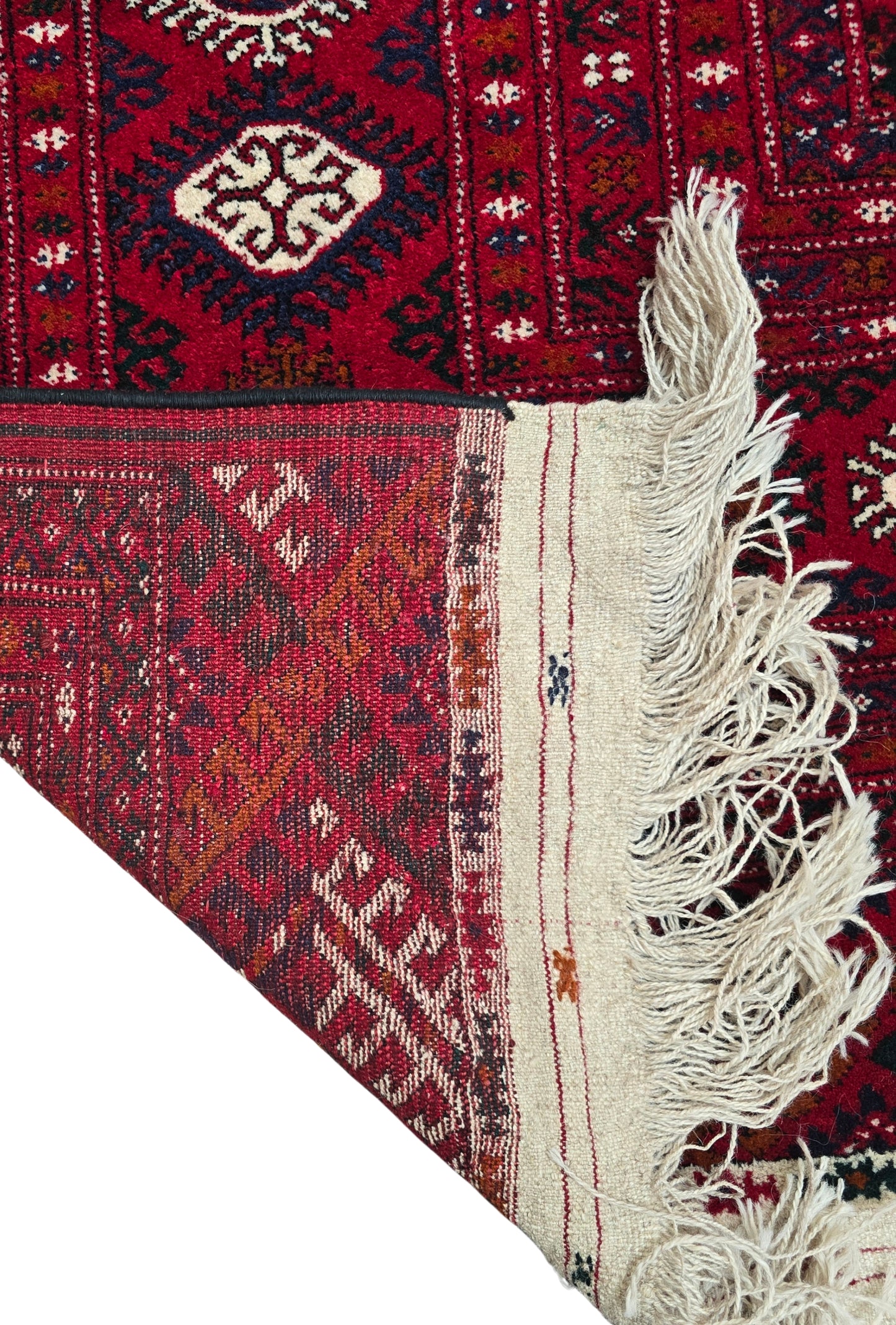 Türkmen Saray Ölçülerinde El Dokuma Yün Halı 400 x 480cm (13' x 19' ft) Kırmızı
