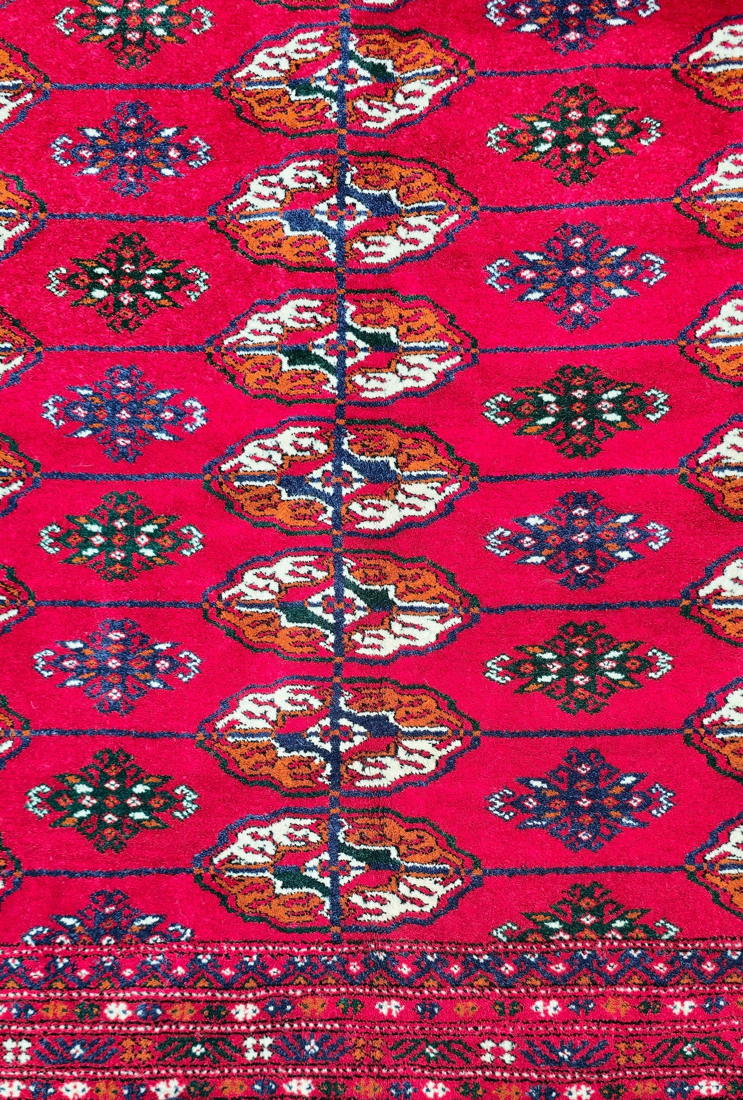 Türkmen Saray Ölçülerinde El Dokuma Yün Halı 400 x 480cm (13' x 19' ft) Kırmızı