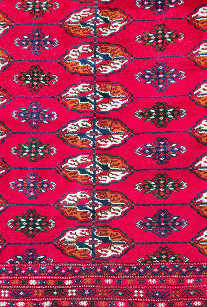 Türkmen Saray Ölçülerinde El Dokuma Yün Halı 400 x 480cm (13' x 19' ft) Kırmızı