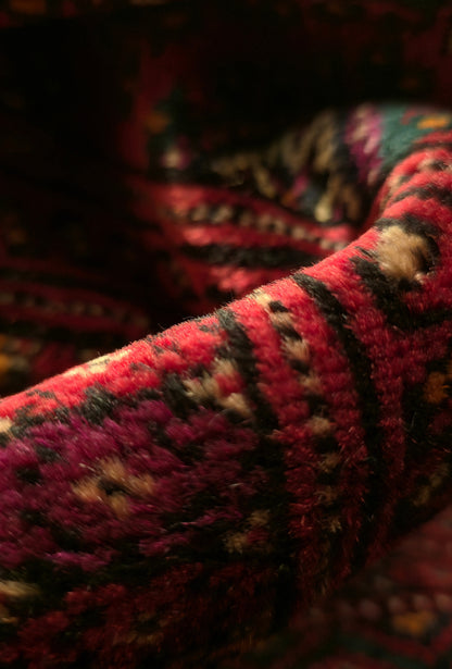 Turkmen Rug Antique Handknotted Salor Chakmak Masterpiece Rug 190 x 290cm (6' x 9' ft) Red