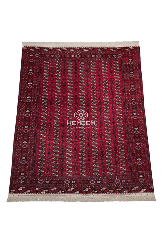 Turkmen Palace Sized Rug Handknotted Wool Rug 400 x 480cm (13' x 19' ft) Red