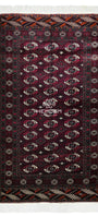 Türkmen Halısı Antik El Dokuma Yün Halı 135 x 230cm (4.5' x 8' ft) Kırmızı