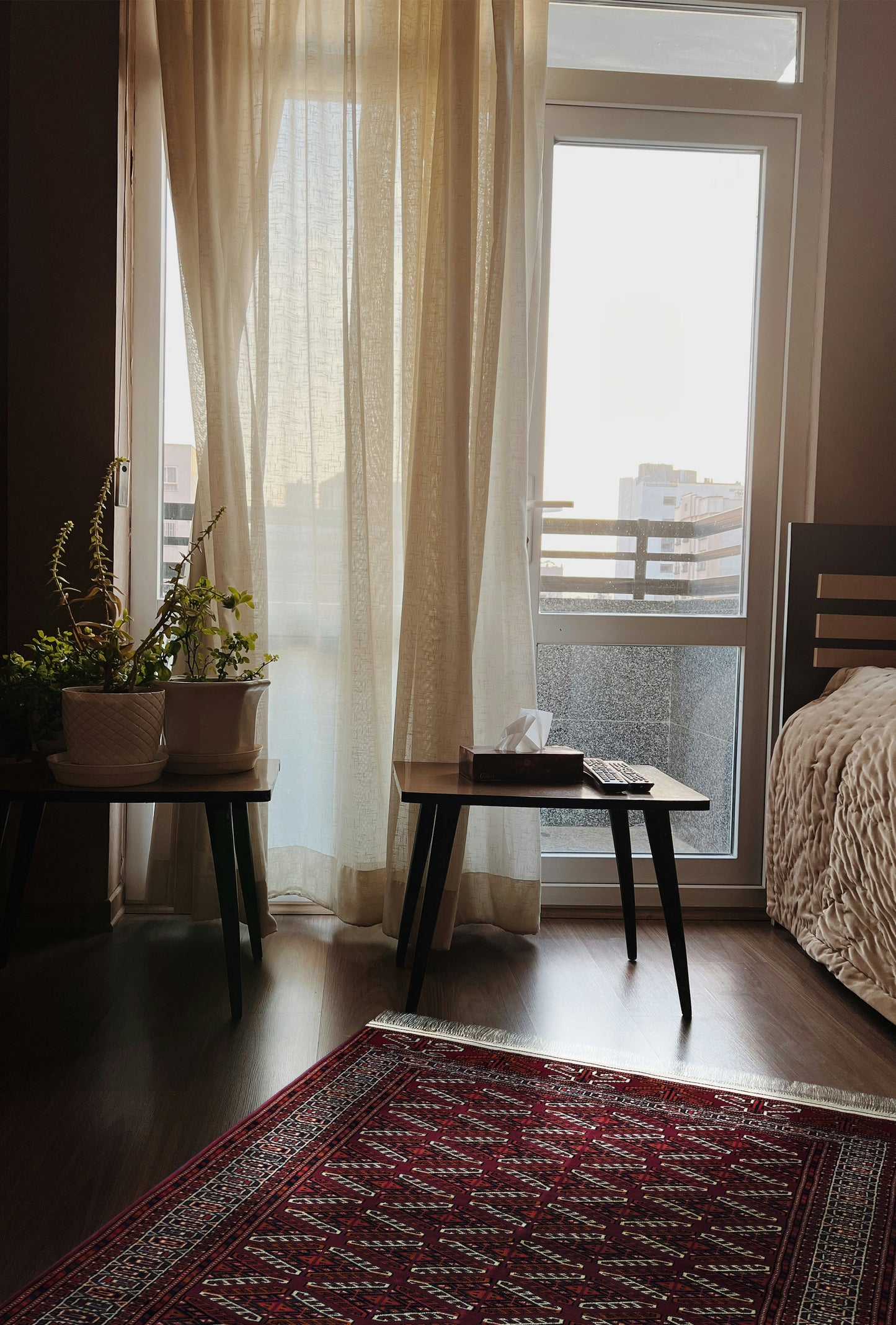 Türkmen Halısı Antik Yomut El Dokuma Yün Halı 113 x 185cm (3.7' x 6' ft) Kırmızı