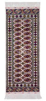 Türkmen Halısı Buhara El Dokuma Yün Yolluk Halı 81 x 197cm (2,7' x 6,6' ft) Beyaz
