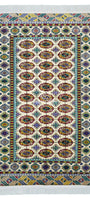 Turkmen Rug Handknotted Bokhara Silk Rug 118 x 200cm (3.10' x 6.5' ft) Beige