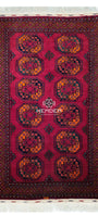 Türkmen Halısı El Dokuma Oryantal Yün Halı 155 x 245cm (5' x 8' ft) Kırmızı