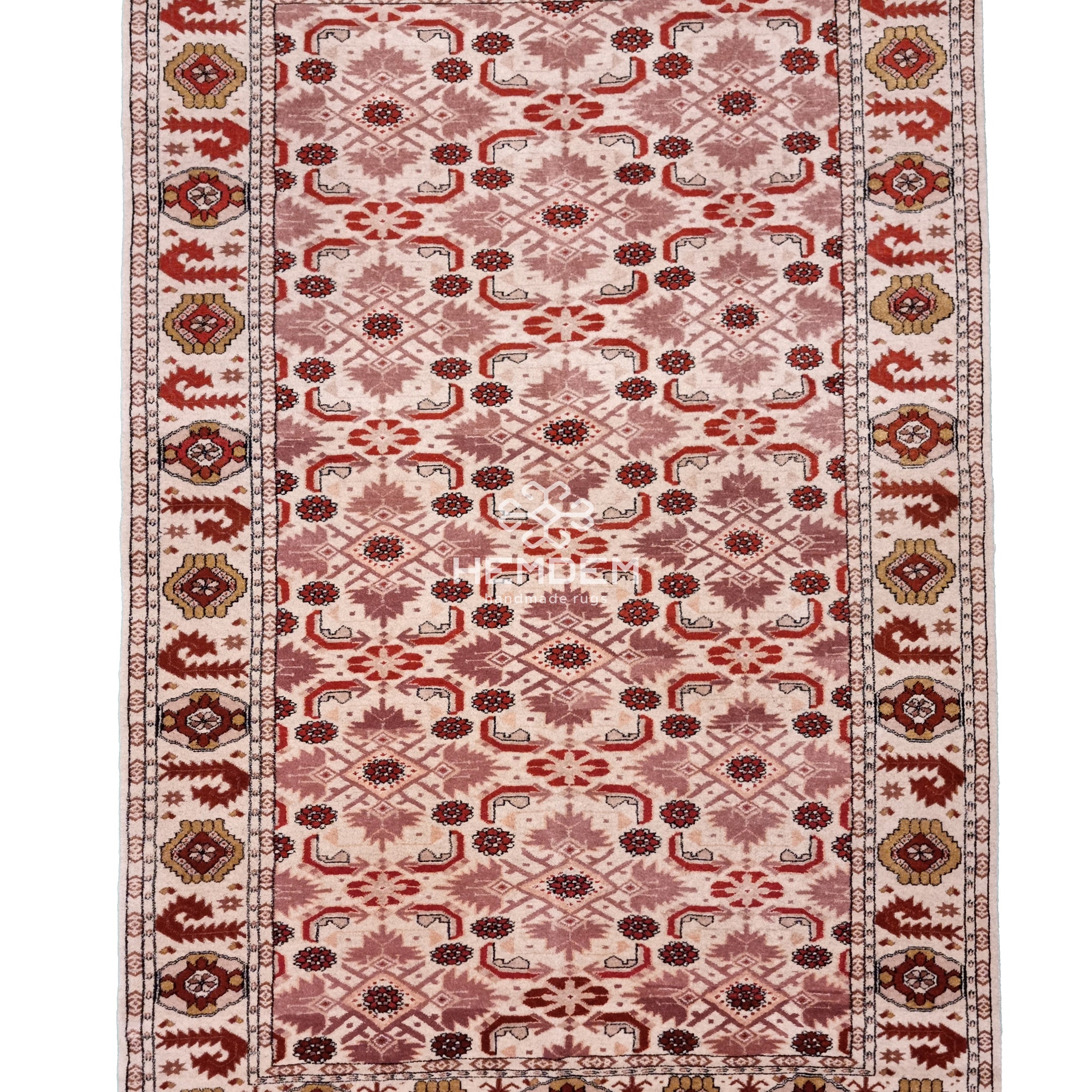 Turkmen Rug Handknotted Wool Rug 125 x 190cm (4.1' x 6.2' ft) Beige