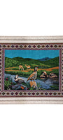 Pictorial Wool Rug – Nature River – 105 x 90 cm (3.4' x 3 ft')
