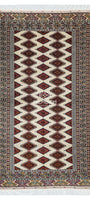 Turkmen Rug Yomut Handknotted Wool Rug 140 x 230cm (4.7' x 7.6' ft) Beige