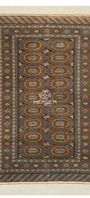 Türkmen Sarouk Halı El Dokuma Yün Halı 111x 180cm (4' x 6' ft) Gri