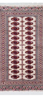 Türkmen Sarouk Halı El Dokuma Yün Halı 140x 240cm (4.7' x 7.10' ft) Bej