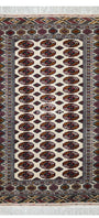 Turkmen Tekke Wool Rug 150x200 cm (5' x 7' ft) Beige