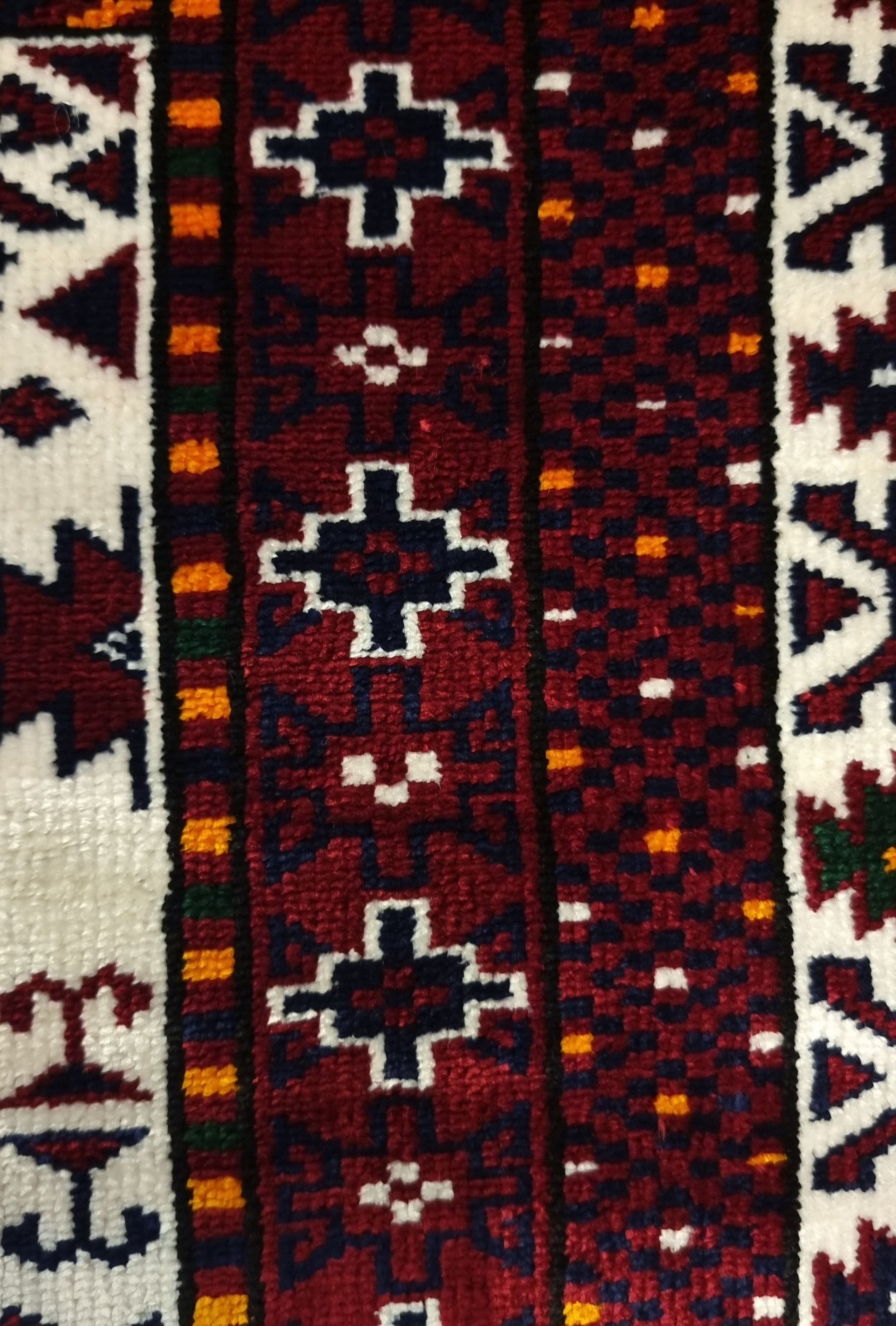 Turkoman Rare Design Silk Rug 76 x 120 cm (2.5'x4' ft) Red