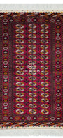 Türkmen Halısı El Dokuma Oryantal Yün Halı 143 x 235cm (4.7' x 7.6' ft) Kırmızı