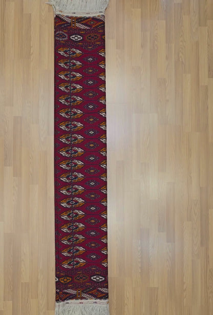 Tekke Wool Rug 100% Organic Dye 150x212 cm (5'x7' ft) Red