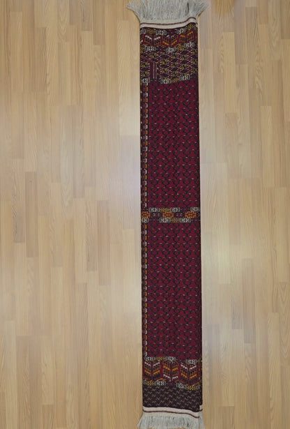 Ensi Tribal Rug Rare Design Wool Tribal Rug 125x200cm (4'x7' ft) Red