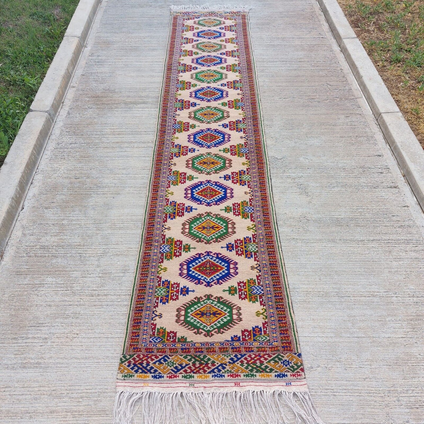 2'3"x11' Oriental Hallway Corridor Rug Runner Rug Wool Handmade 70x330cm Carpet