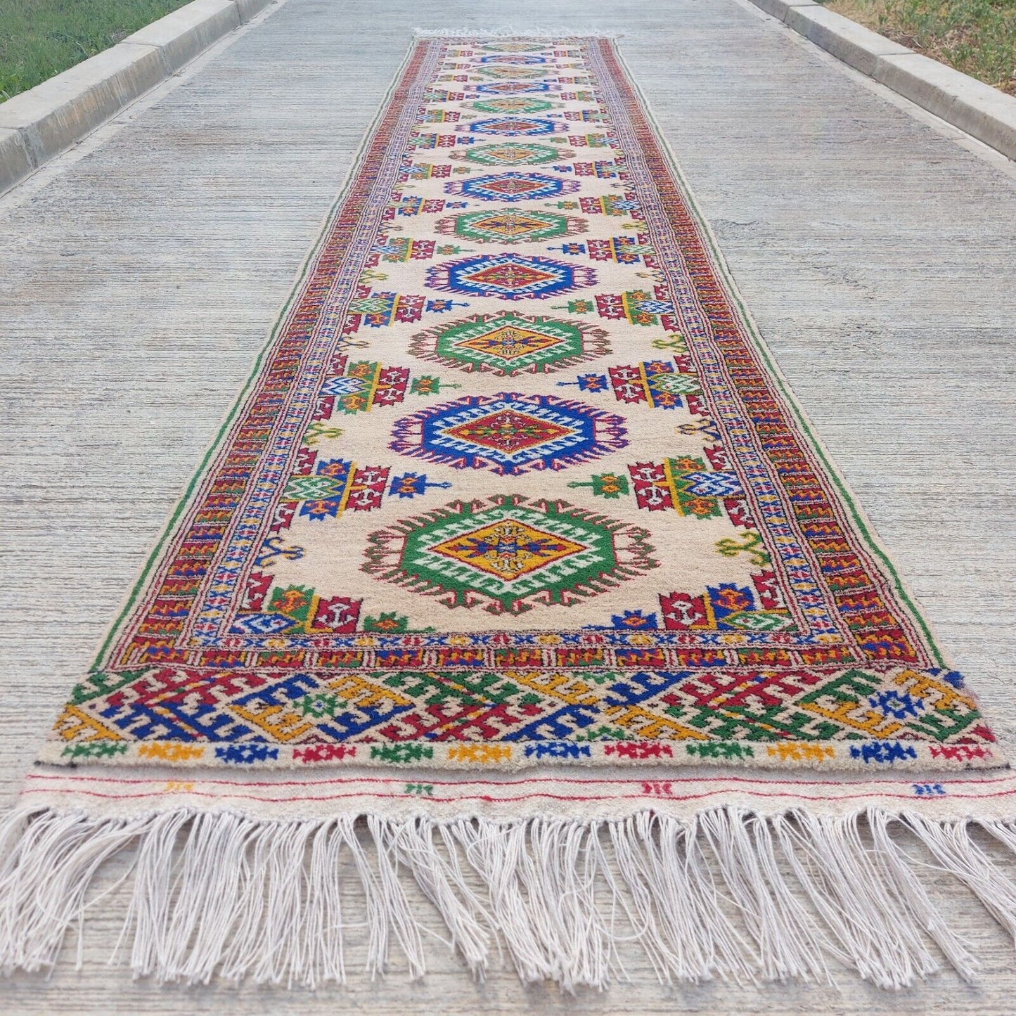 2'3"x11' Oriental Hallway Corridor Rug Runner Rug Wool Handmade 70x330cm Carpet