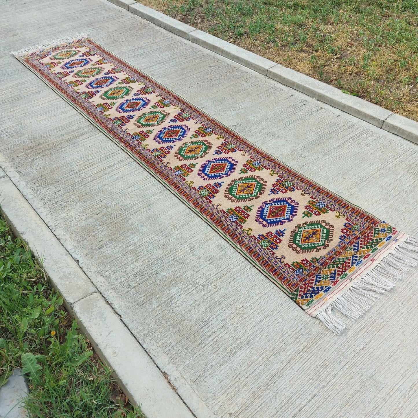 2'3"x11' Oriental Hallway Corridor Rug Runner Rug Wool Handmade 70x330cm Carpet